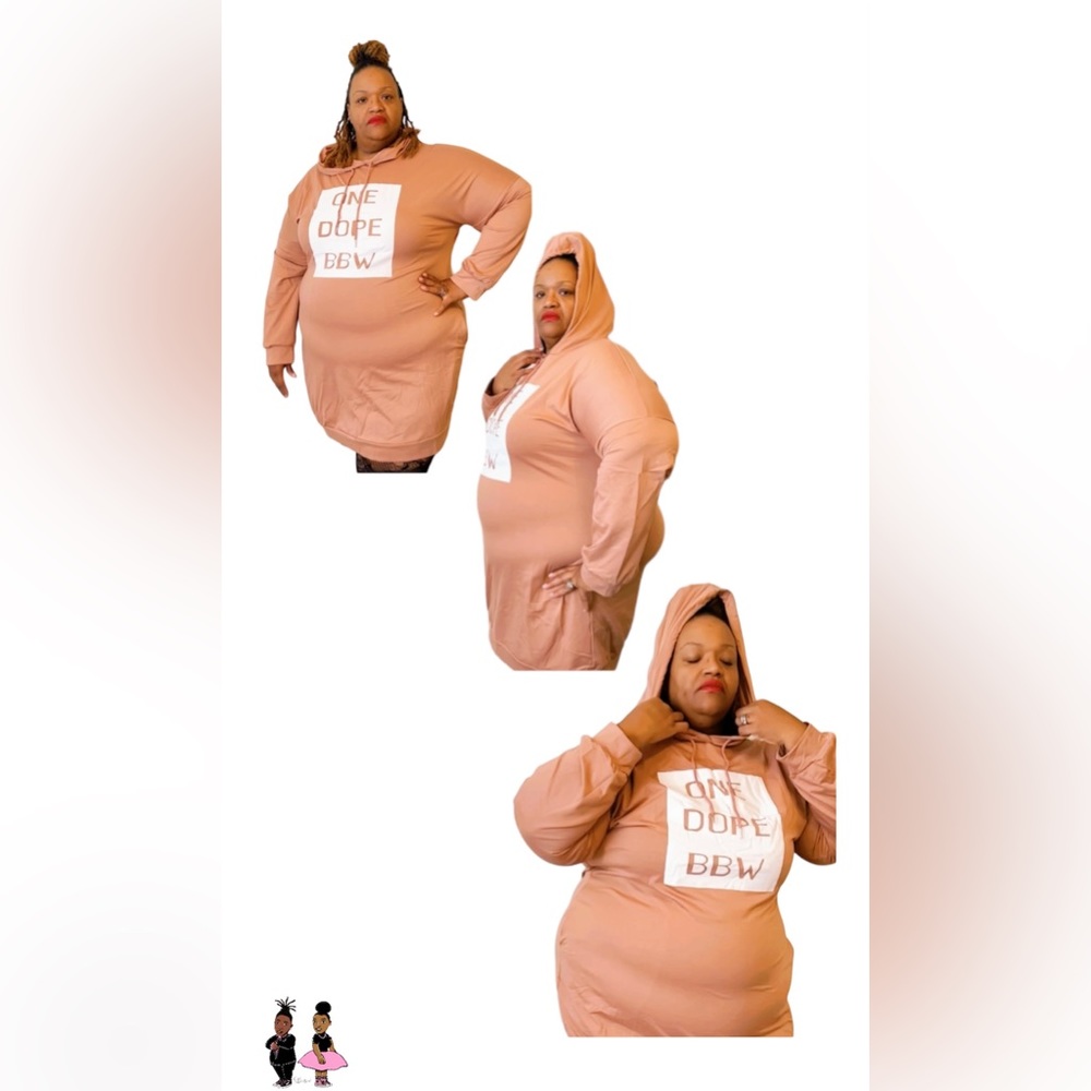 Big Print Hoodie BBW Dresses